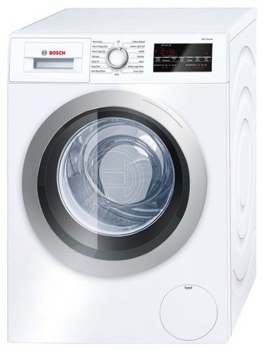 Bosch - 2.2 Cu. Ft. 15-Cycle High-Efficiency Compact Front-Loading Washer - White/Silver