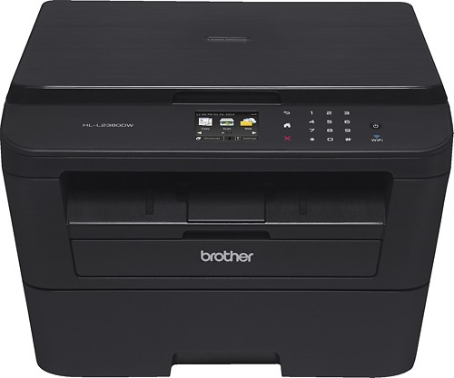 Brother - HL-L2380DW Wireless Black-and-White 3-in-1 Laser Printer - Black