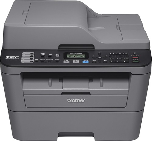 Brother - MFC-L2700DW Wireless Black-and-White All-in-One Laser Printer - Gray