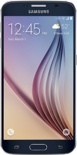 Samsung - Galaxy S6 4G with 32GB Memory Cell Phone (Unlocked) - Black