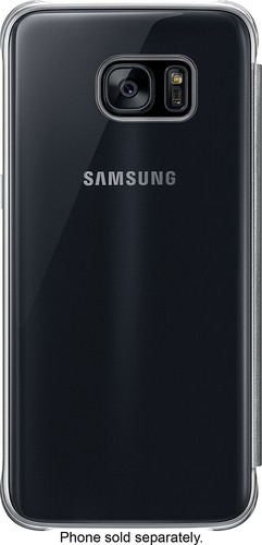 Samsung - S-View Flip Cover for Samsung Galaxy S7 edge - Clear Black