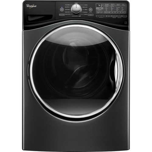 Whirlpool - 4.5 cu. ft. 12-Cycle High-Efficiency Front Load Washer with Steam - Black Diamond