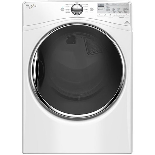 Whirlpool - 7.4 Cu. Ft. 10-Cycle Electric Dryer with Steam - White