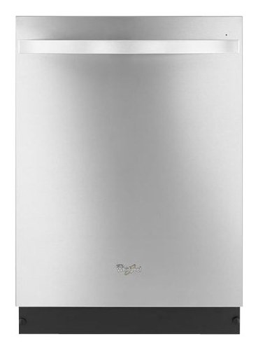 Whirlpool - Gold 24" Built-In Dishwasher with Stainless Steel Tub - Monochromatic Stainless Steel