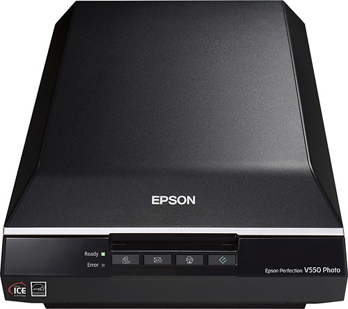 Epson - Perfection V550 Photo Scanner - Black