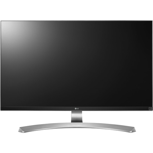 LG - 27" IPS LED 4K UHD FreeSync Monitor - Black, Silver, White