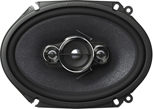 Pioneer - 6" x 8" 4-Way Car Speakers with Mica Matrix Cones (Pair) - Black